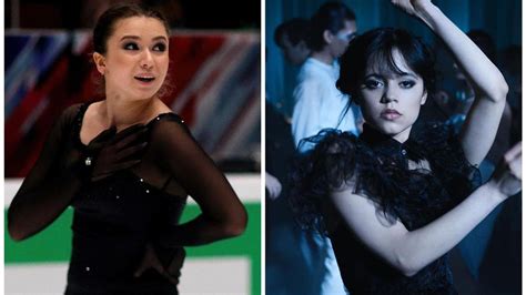 Ice Skater Recreates Jenna Ortegas Viral ‘wednesday Dance