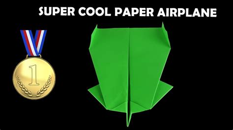 How To Fold A Super Cool Paper Airplane Fly Not Fall 🎖️🎖️ Youtube