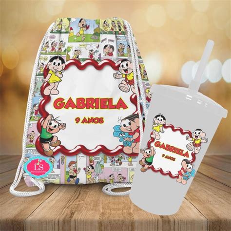 MOCHILINHA E COPO TWISTER TURMA DA MONICA No Elo7 L S PERSONALIZADOS