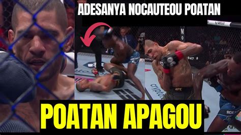 Alex Poatan Foi Nocauteado E Perdeu O Cintur O Para Israel Adesanya