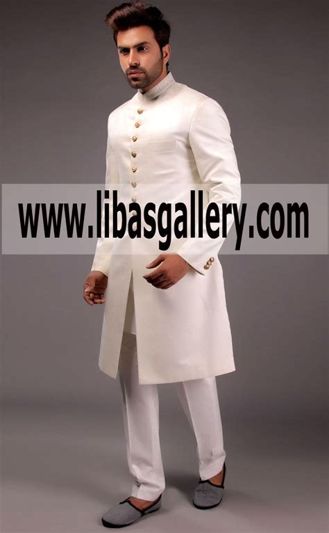 Amir Adnan Latest Wedding Sherwani Light Shade With Fancy Embellishment