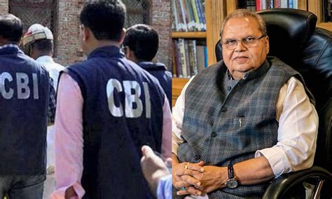 Cbi Searches House Of Ex Jandk Governor Satya Pal Malik