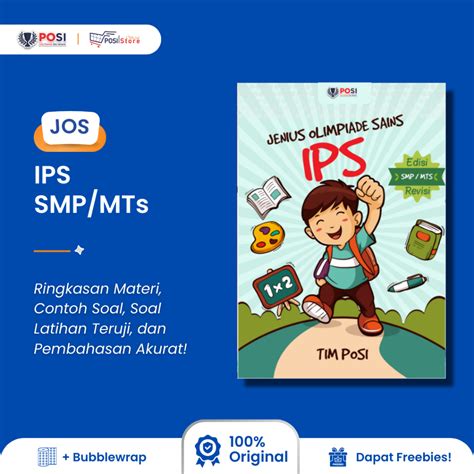 Jual Buku Olimpiade POSI Persiapan OSN JOS IPS SMP MTs Materi Soal