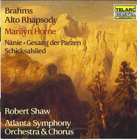 Brahms Alto Rhapsody Shaw Atlanta Symphony Orchestra Horne