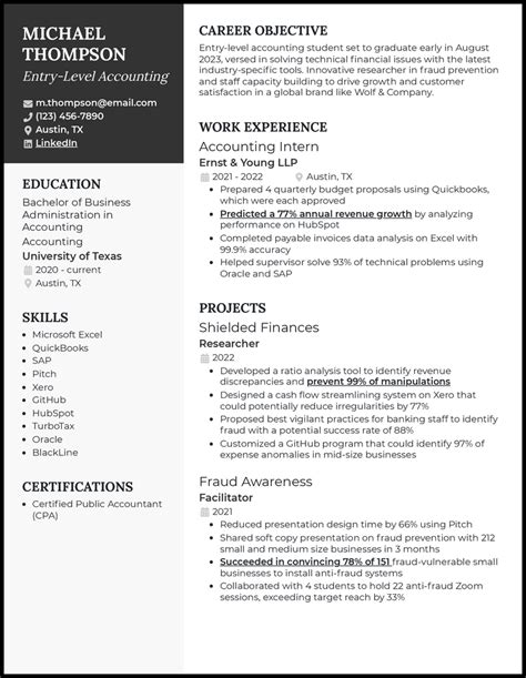 Entry Level Resume Examples That Landed Jobs In