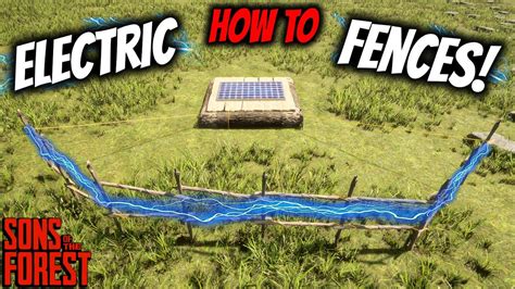 How To Build New Trap Electric Fences In Sons Of The Forest Easy