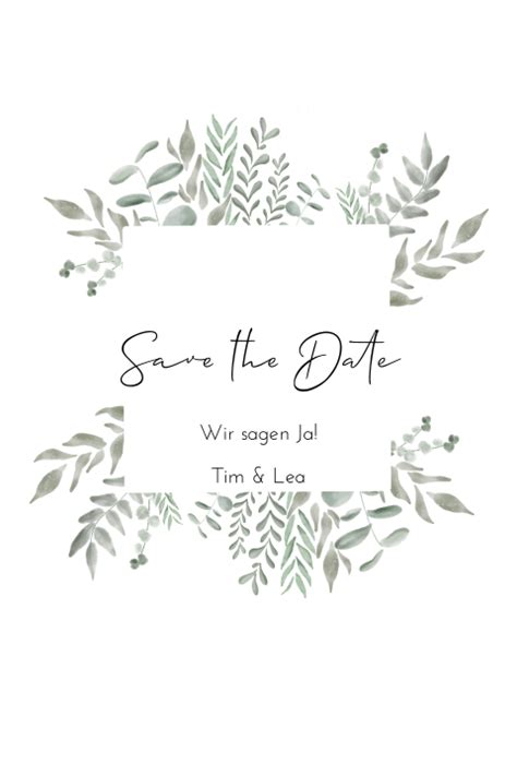 Witzige Save The Date Karte Mit Spruch Veredelt Durch Goldfolie