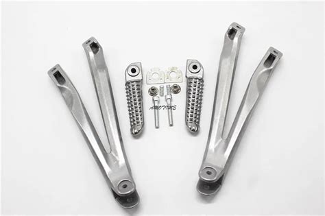 Rear Rider Foot Pegs L R Footrest Brackets For YAMAHA 2004 2005 2006