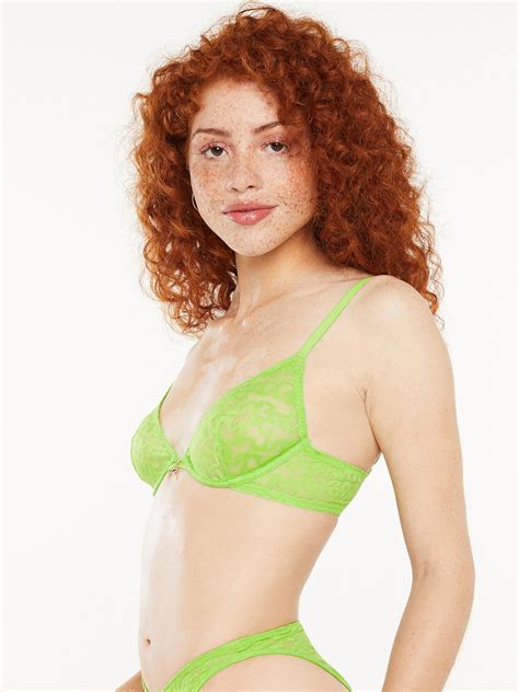 Tagged By Savage Unlined Bra In Green SAVAGE X FENTY