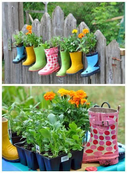 Weekend DIY Project Welly Boot Plant Pots My Thrifty Life By Cassie