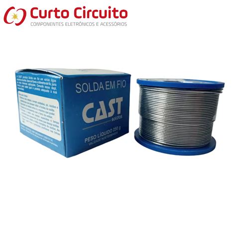 Rolo De Estanho Para Solda Cast 189 MSX 1mm 250g Shopee Brasil