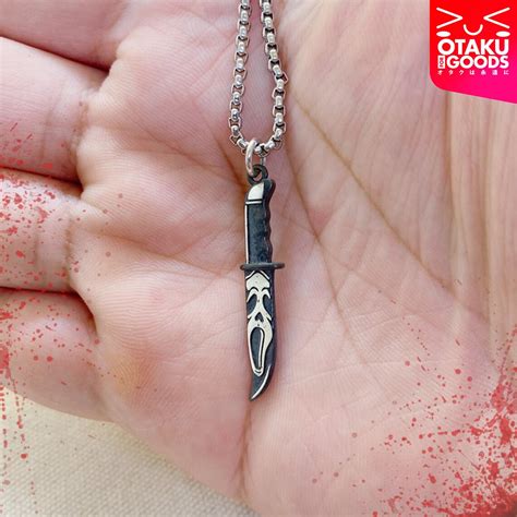 Fanmade Scream Inspired Ghostface Knife In Necklace Handmade Etsy