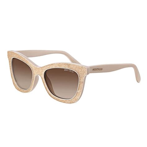 Женские солнцезащитные очки Jimmy Choo Flash/S FIB/6Y с бежевыми ...