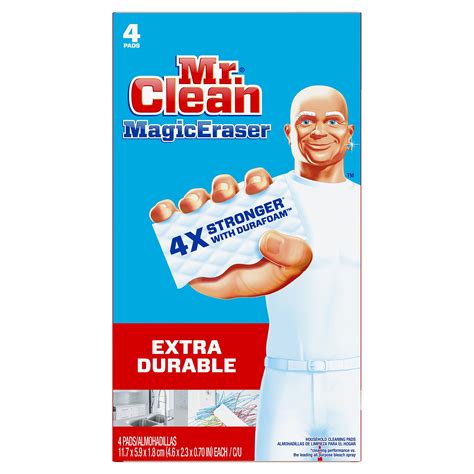 Mr Clean Magic Eraser Extra Durable Scrubber Cleaning Sponge 4ct