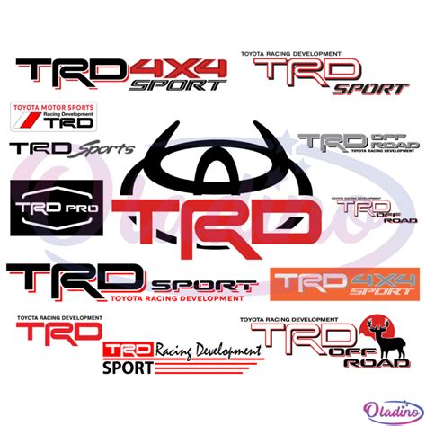 Toyota Racing Development Bundle Svg Digital File Brand Svg Trd Svg