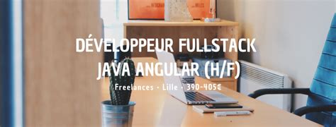 Développeur Fullstack Java Angular H F Insitoo Mission Freelances