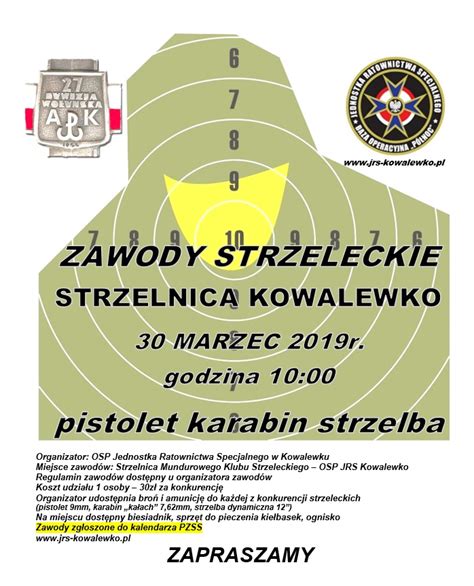 Zaproszenia Na Zawody Strzeleckie W Kowalewku Kcynia Info Serwis