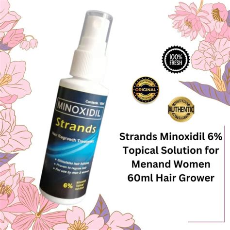 Original Minoxidil Strands 6 Minoxidil Premium Hair Grower Topical