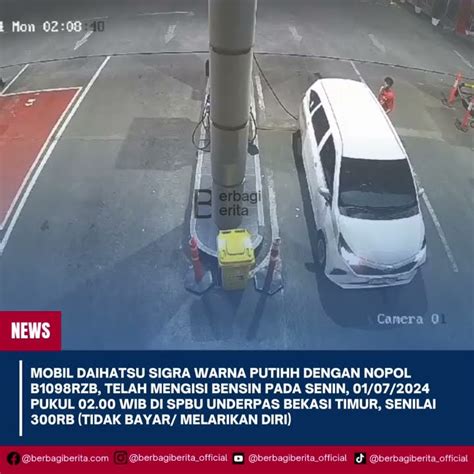 Detik Detik Pengendara Mobil Tidak Bayar Bensin Dan Melarikan Diri Di Bekasi Youtube