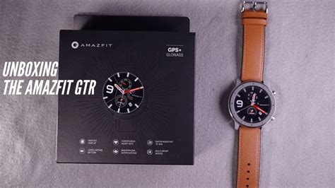 Amazfit GTR 47mm Stainless Steel Unboxing YouTube