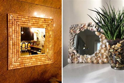 12 superbes idées pour décorer un miroir avec de la récup laissez