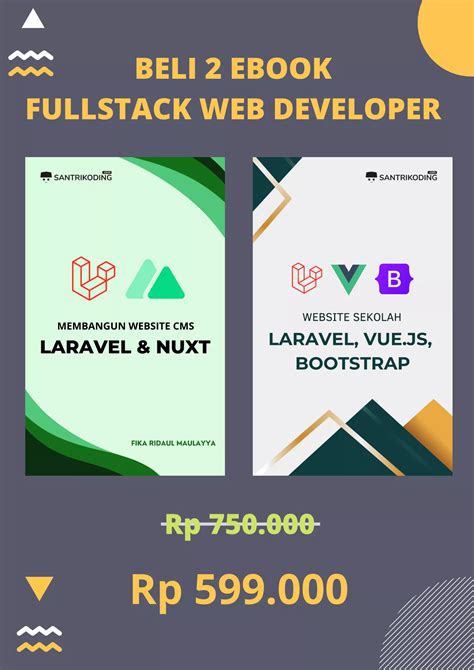 Bundle FullStack Web Developer CMS Dengan Laravel Vue Js Nuxt Js