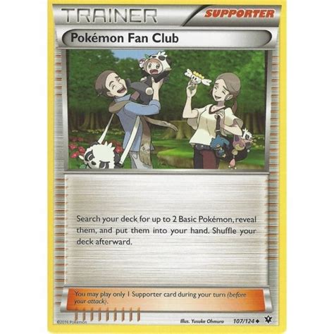 Pokemon Trading Card Game 107 124 Pokemon Fan Club Uncommon XY 10