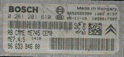 Ecu Virgin Procedure Bosch Me Psa Eeprom