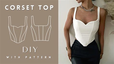 Diy Corset Top Sweetheart Bustier Tutorial How To Make A Corset Top