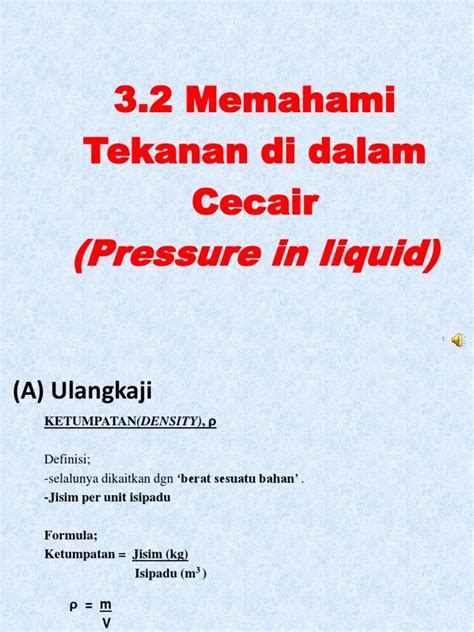 Maksud Tekanan Dalam Cecair Daya Dan Tekanan Ø§Ù„ÙØ·Ø§Ø¨Ù‚Ø© Mae