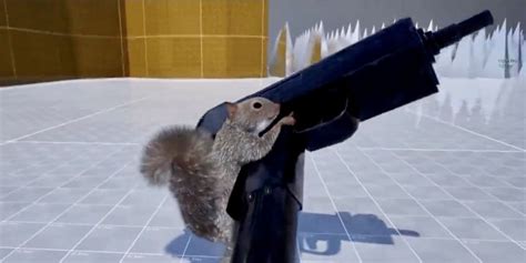 Squirrel With A Gun Devs Are Streaming Actual Squirrels Playing With Guns