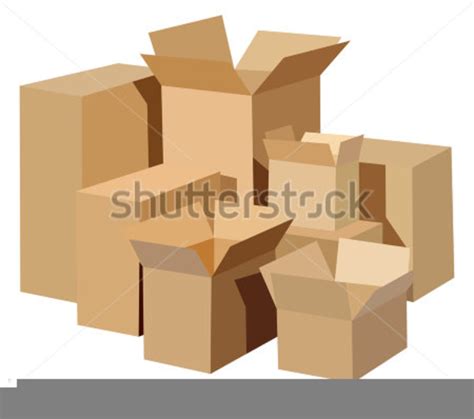 Flattened Cardboard Boxes Clipart Free Images At Clker Vector