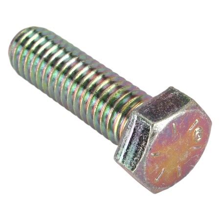 Zoro Select Grade 8 3 8 16 Hex Head Cap Screw Zinc Yellow Steel 1 1