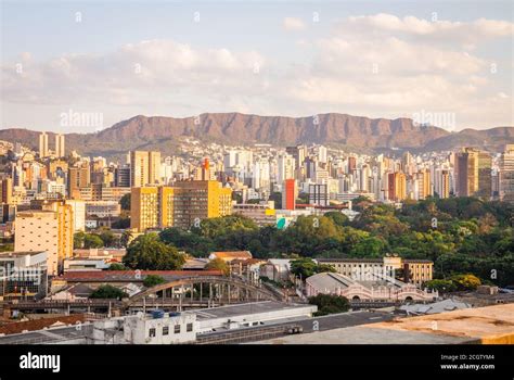 Belo Horizonte downtonw skyline at sunset Stock Photo - Alamy