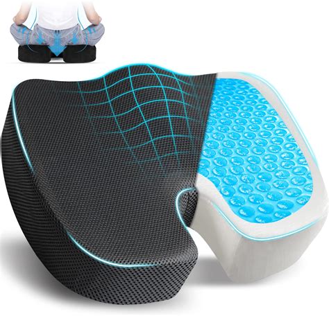 Homely Lee Coccyx Orthopedic Memory Foam Seat Cushion Helps With