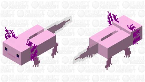 Realistic Axolotl Minecraft Mob Skin