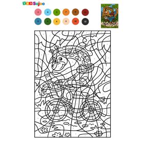 Coloriage Nombre Girafe V Lo Imprimer Sajoo