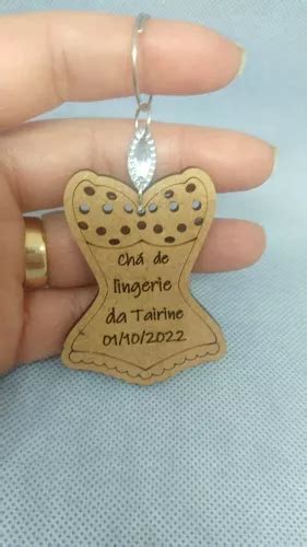 20 Chaveiros Mdf Chá De Lingerie Nomeado Modelo MercadoLivre