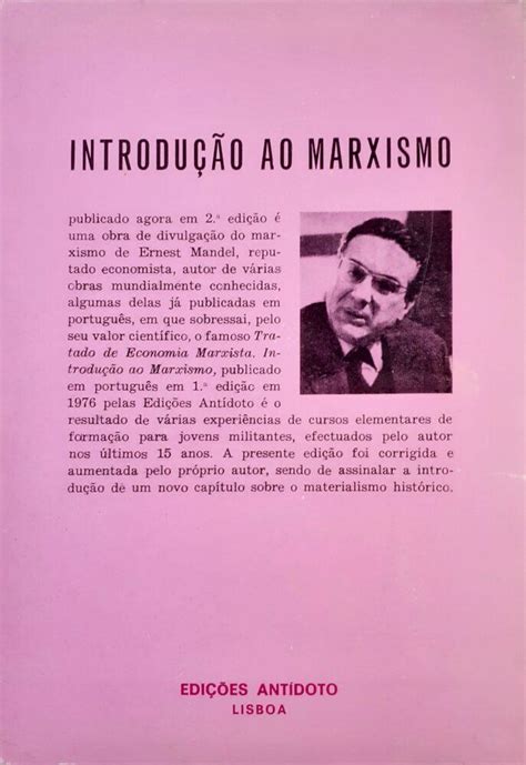 Introdução Ao Marxismo Ernest Mandel Livraria Aleph