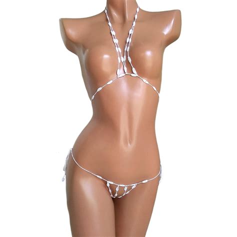 Amazon Trangscrochet Extreme Micro Bikini Bottom G String Thong