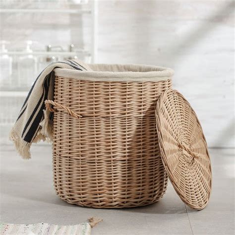 White Laundry Wicker Basket | The Wicker Home®