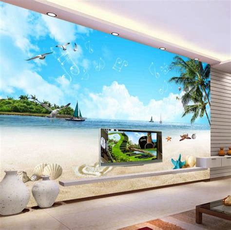 3D Beach Waves 5467 Wallpaper Murals Wall Print Wallpaper Mural AJ WALL ...