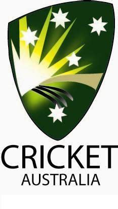 the cricket australia logo is shown in green and white with stars on it ...