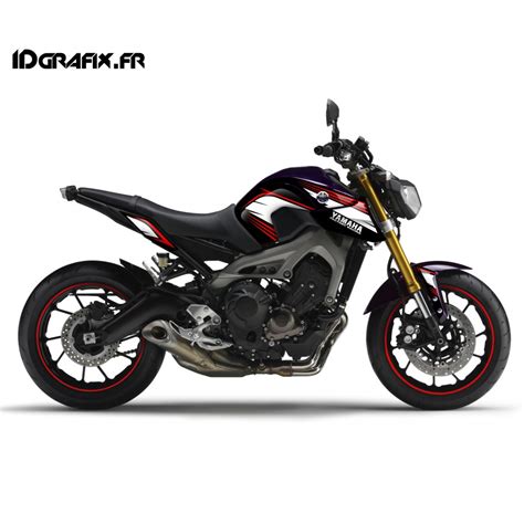 Kit décoration Racing rouge Yamaha MT 09 jusqu à 2016 Idgrafix