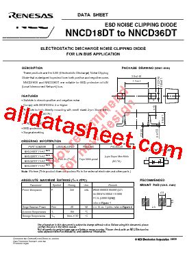 NNCD18DT データシート PDF Renesas Technology Corp