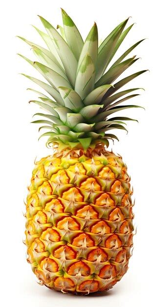 Premium Ai Image A Pineapple With Green Leaves