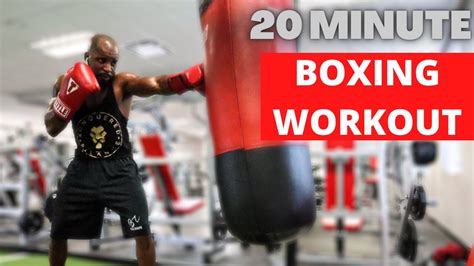 20 Minute Cardio Boxing Workout For Beginners Heavy Bag Workout Youtube