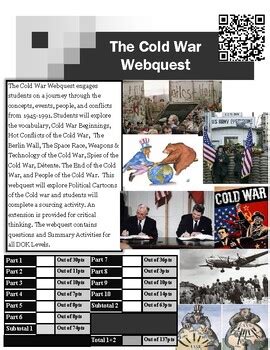 Us History Global History The Cold War Webquest Tpt