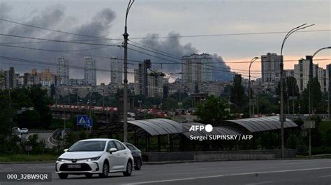 Gertak Nato Rusia Kembali Serang Ibu Kota Ukraina Kyiv Diberondong