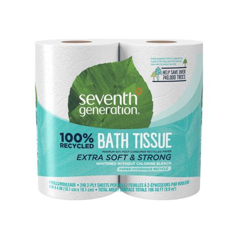 100 Recycled Bathroom Tissue 2 Ply Seventh Generation